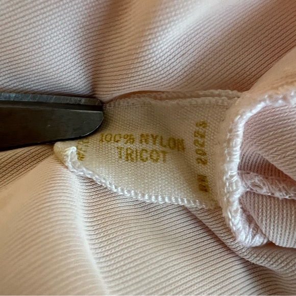 VINTAGE Rogers Midi Slip Nylon Lace Light Pink Size 34 - Picture 6 of 9